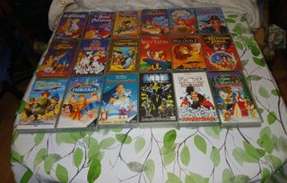 lote 18 peliculas originales vhs disney