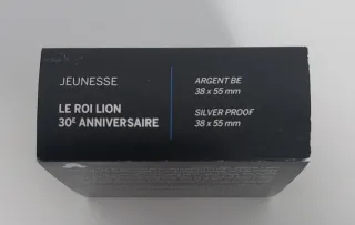 Moneda 10€ FRANCIA El Rey Leon 2024