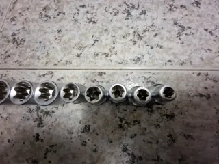 Juego vasos de Torx E 10 - E 24