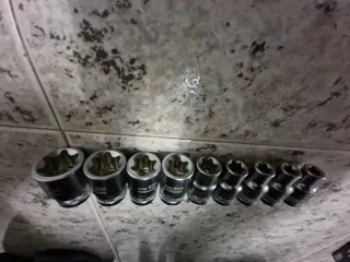 Juego vasos de Torx E 10 - E 24