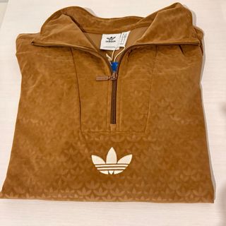 Adidas Originals Trefoil Velour Half-Zip NUEVA- M