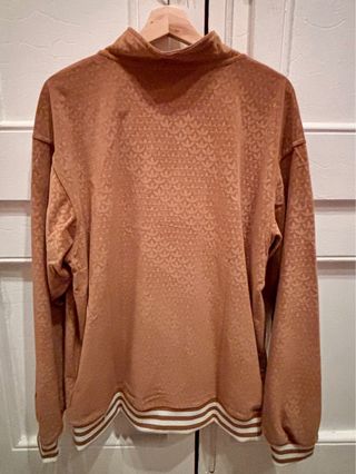 Adidas Originals Trefoil Velour Half-Zip NUEVA- M