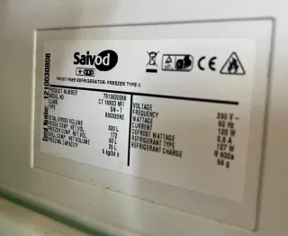 2 frigoríficos combi inox idénticos Saivod