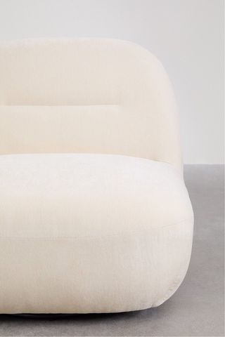 Sillón giratorio chenilla Sklum NUEVO