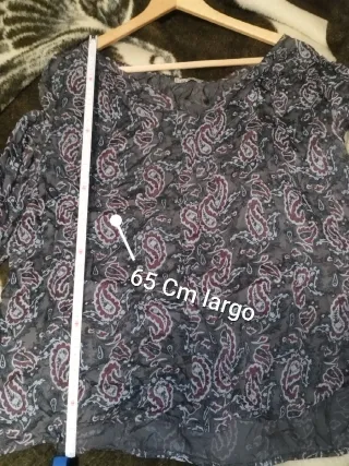 Blusa fluida Eiza - Estampado Paisley - Talla XXL