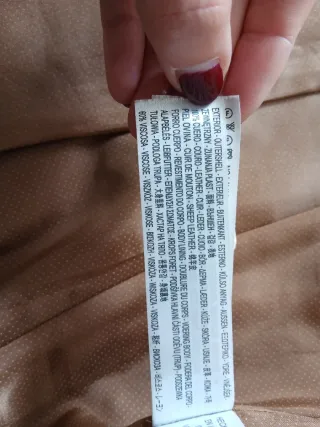 Chaqueta de piel de Massimo Dutti talla M