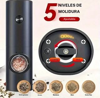 Set de molinillos eléctricos de sal y pimienta, 2