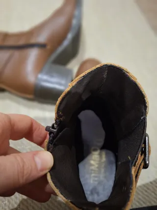 Botines piel marrón mimao