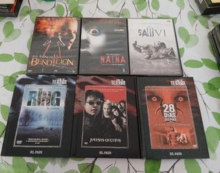 lote 6 peliculas dvd originales terror