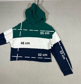 Sudadera Levi’s cropped oversize verde S mujer