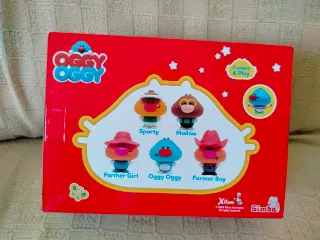 Oggy oggy, 5 figuras de 7cm, Nuevo, sin abrir