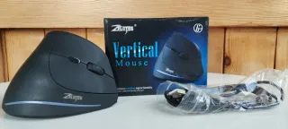 Ratón vertical inalámbrico Zelotes. Sin uso