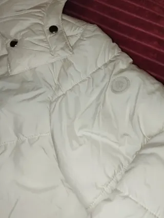 Cazadora mujer blanco roto