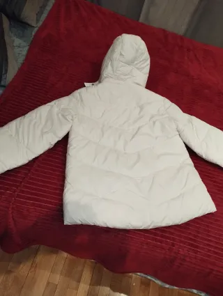 Cazadora mujer blanco roto