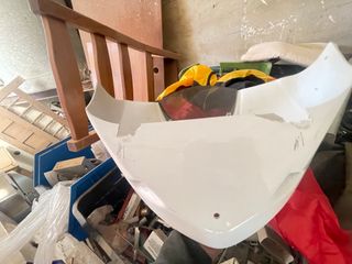 Cúpula careta frontal Trike boom Trike blanca