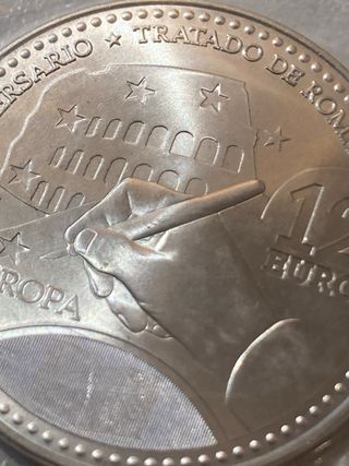 Moneda 12€ Plata Tratado de Roma
