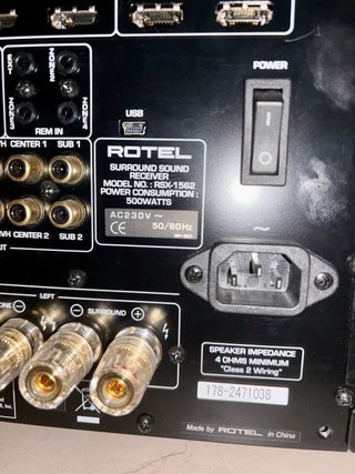 Rotel RSX-1562 – Receptor AV 7.1 HiFi