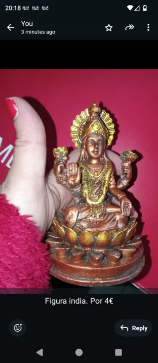 Figura Diosa Hindú Lakshmi