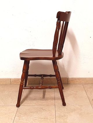 2 sedie in legno country vecchia America old river