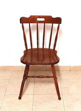 2 sedie in legno country vecchia America old river