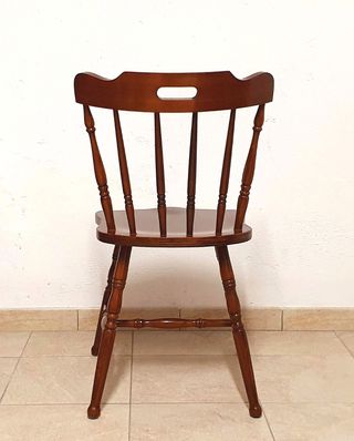 2 sedie in legno country vecchia America old river