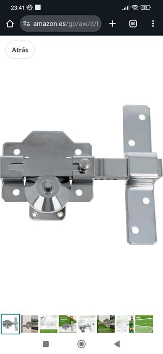 Cerrojo de sobreponer de seguridad de acero