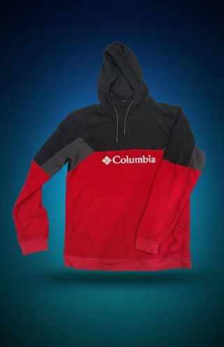 Sudadera Columbia Tricolor (Rojo/Negro/Gris)