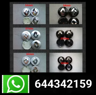 Tapabujes Renault centro rueda llanta emblema logo