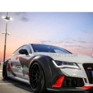 Paragolpes delantero + Añadido Carbono para Audi A