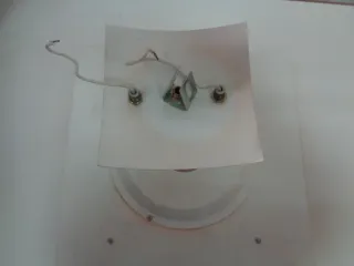 Lámpara de techo moderna de color naranja y blanco