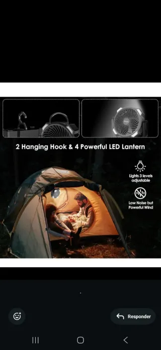 Ventilador camping