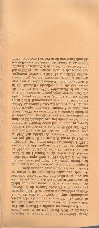 HISTÒRIA DE LA CIUTAT DE LLEIDA - JOSEP LLADONOSA