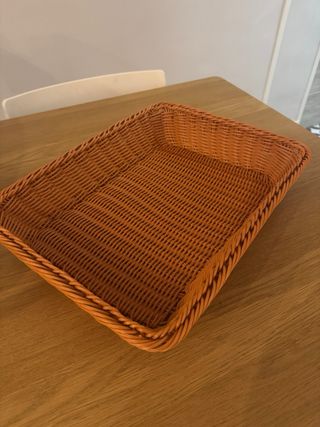 Cesta imitación mimbre