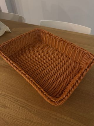 Cesta imitación mimbre