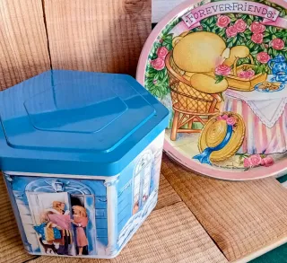 Scatole Vtg 'Forever Friends' e Eduscho Kaffee