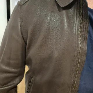 Cazadora piel Massimo Dutti