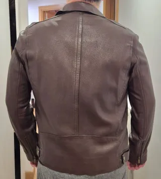 Cazadora piel Massimo Dutti