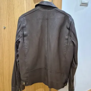 Cazadora piel Massimo Dutti