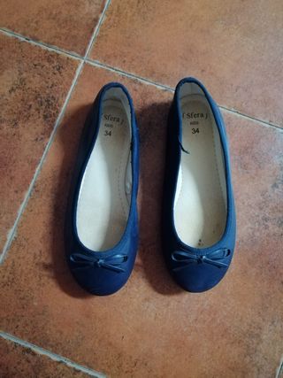 Bailarinas talla 34 de Sfera, color: azul marino