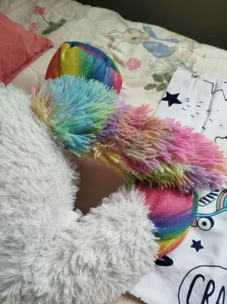 Lote conjunto Sabanas peluche Unicornio