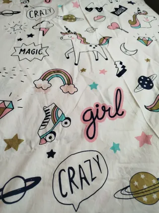 Lote conjunto Sabanas peluche Unicornio