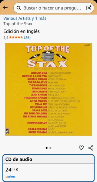 CD Varios Artistas - Top of The Stax. (L)