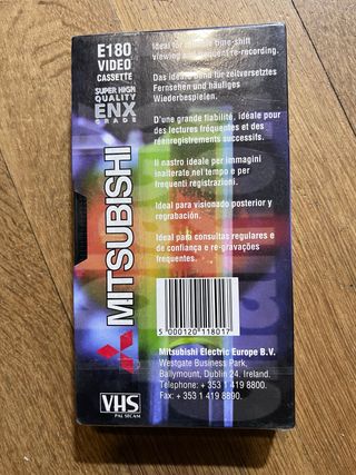 Cassete VHS Mitsubishi E180 ENX Grade - Nova/Selad