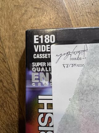 Cassete VHS Mitsubishi E180 ENX Grade - Nova/Selad