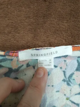 Blusa manga corta Springfield, talla M