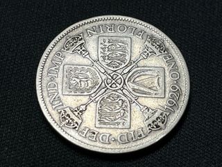 1 florin de plata 1929 Reino Unido