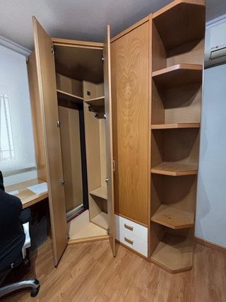 Armario modular en esquina