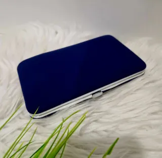 Estojo de Manicure Completo Azul e Roxo