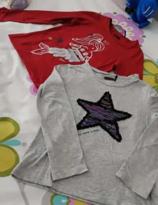 Lote 2 camisetas IKKS niña
