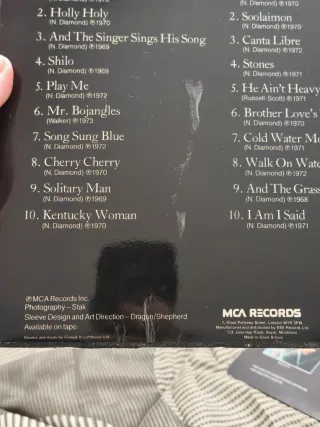 Neil Diamond - 20 Grandes Clássicos LP made in UK